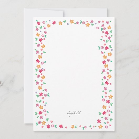 Uitnodiging voor verjaardagsfeestje Cupcake (Achterkant)