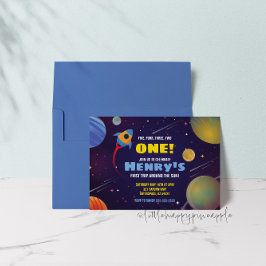 Uitnodiging voor verjaardagsfeestje eerste reis ro