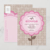 UITNODIGING VOOR VERJAARDAGSFEESTJE: genummerd dai (Voorkant / Achterkant)