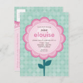 UITNODIGING VOOR VERJAARDAGSFEESTJE: genummerd dai (Voorkant / Achterkant)