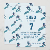 Uitnodiging voor verjaardagsfeestje Hockey (Voorkant / Achterkant)