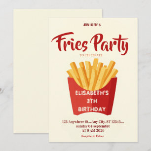 Uitnodiging voor verjaardagsfeestje in Fries Resta