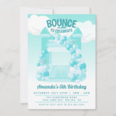 Uitnodiging voor verjaardagsfeestje in springkaste (Voorkant)