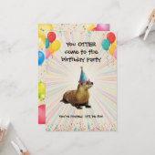 Uitnodiging voor verjaardagsfeestje kind - Je moet (Voorkant / Achterkant in situ)