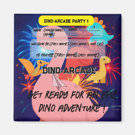 Uitnodiging voor verjaardagsfeestje - Magnet