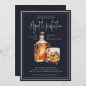 Uitnodiging voor verjaardagsfeestje met een marine (Voorkant / Achterkant)