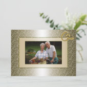 Uitnodiging voor verjaardagsfeestje met eigen foto (Staand voorkant)