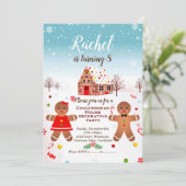 Uitnodiging voor verjaardagsfeestje met het versie (Staand voorkant)