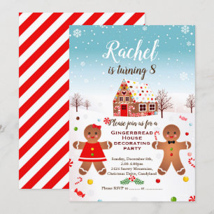 Uitnodiging voor verjaardagsfeestje met het versie