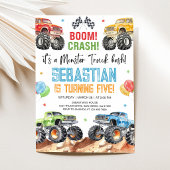 Uitnodiging voor verjaardagsfeestje met moderne mo