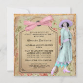 Uitnodiging voor verjaardagsfeestje met thema jare (Voorkant)