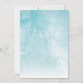 Uitnodiging voor verjaardagsfeestje met winterthem (Achterkant)