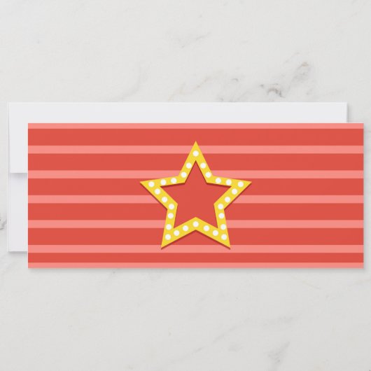 Uitnodiging voor verjaardagsfeestje Movie Night (Achterkant)