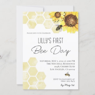 Uitnodiging voor verjaardagsfeestje op Bee Day