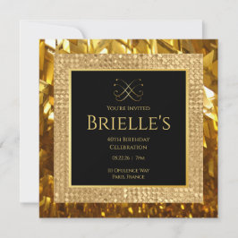 Uitnodiging voor verjaardagsfeestje Opulence Miniv
