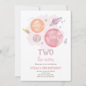 Uitnodiging voor verjaardagsfeestje Outer Space Pl (Voorkant)