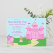 Uitnodiging voor verjaardagsfeestje Sweet princess (Staand voorkant)