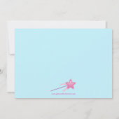 Uitnodiging voor verjaardagsfeestje Sweet princess (Achterkant)