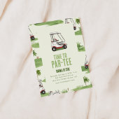 Uitnodiging voor verjaardagsfeestje Time to Par-Te