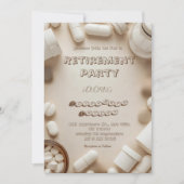 Uitnodiging voor verjaardagsfeestje van apotheker  (Voorkant)