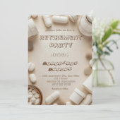 Uitnodiging voor verjaardagsfeestje van apotheker  (Staand voorkant)