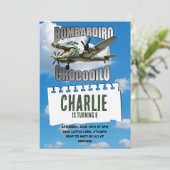 Uitnodiging voor verjaardagsfeestje van Bombardiro (Staand voorkant)