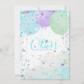 Uitnodiging voor verjaardagsfeestje van de Colorfu (Achterkant)