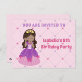 Uitnodiging voor verjaardagsfeestje van een lief S (Voorkant / Achterkant)