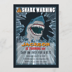 Uitnodiging voor verjaardagsfeestje van Extreme Sh