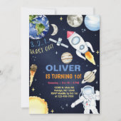 Uitnodiging voor verjaardagsfeestje van jongen in  (Voorkant)