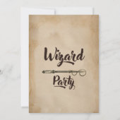 Uitnodiging voor verjaardagsfeestje van Magic Wiza (Achterkant)