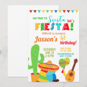 Uitnodiging voor verjaardagsfeestje voor jongen/ma (Voorkant / Achterkant)