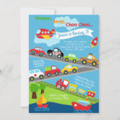 Uitnodiging voor verjaardagsfeestje voor jongen me (Voorkant)