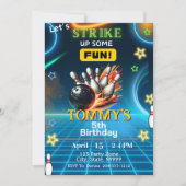 Uitnodiging voor verjaardagsfeestje voor jongens b (Voorkant)