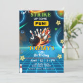 Uitnodiging voor verjaardagsfeestje voor jongens b (Staand voorkant)