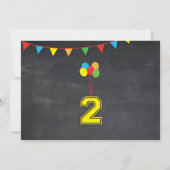 Uitnodiging voor verjaardagsfeestje voor jongens e (Achterkant)