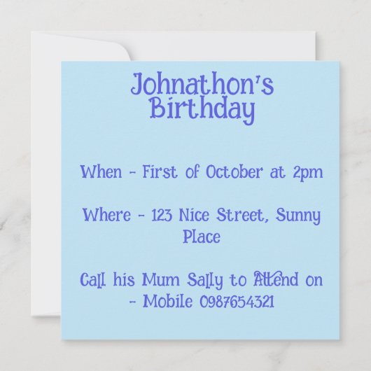 Uitnodiging voor verjaardagsfeestje voor jongens v (Achterkant)