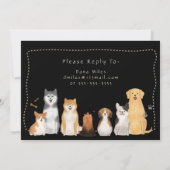 Uitnodiging voor verjaardagsfeestje voor kinderen, (Achterkant)