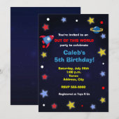 Uitnodiging voor verjaardagsfeestje voor kinderen  (Voorkant / Achterkant)