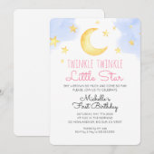 Uitnodiging voor verjaardagsfeestje voor Little St (Voorkant / Achterkant)