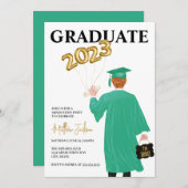 Uitnodiging voor verjaardagsfeestje voor mannen af (Voorkant / Achterkant)