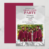 Uitnodiging voor verjaardagsfeestje voor meerdere  (Voorkant / Achterkant)