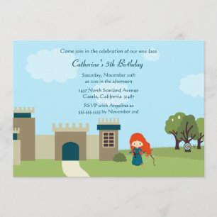 Uitnodiging voor verjaardagsfeestje voor meisjes i