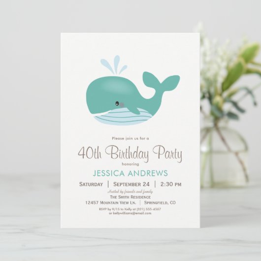 Uitnodiging voor verjaardagsfeestje voor nautische (Staand voorkant)