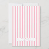 Uitnodiging voor verjaardagsfeestje voor Paris Gir (Achterkant)