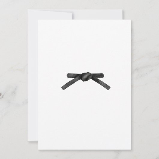 Uitnodiging voor verjaardagsfeestje voor vechtspor (Achterkant)