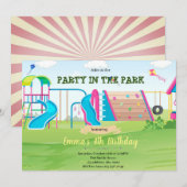 Uitnodiging voor verjaardagsfeestjes (Voorkant / Achterkant)