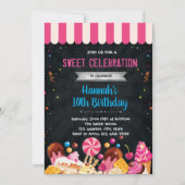 Uitnodiging voor verjaardagsfeestjes in Sweet-wink (Voorkant)