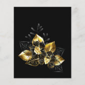 Uitnodiging voor verjaardagsfeestjes voor zwarte e (Achterkant)