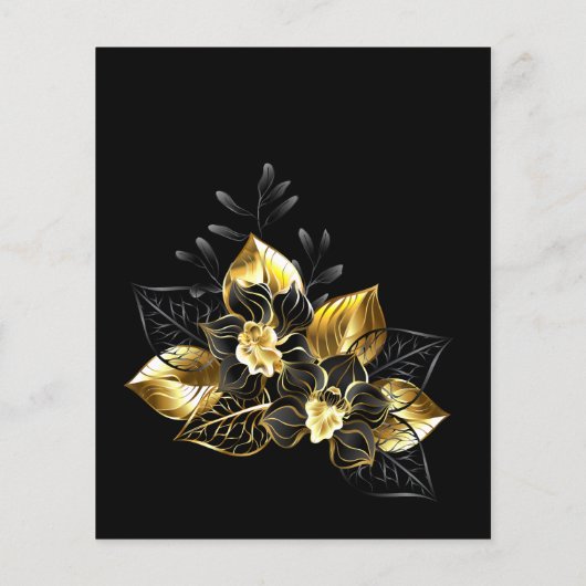 Uitnodiging voor verjaardagsfeestjes voor zwarte e (Achterkant)